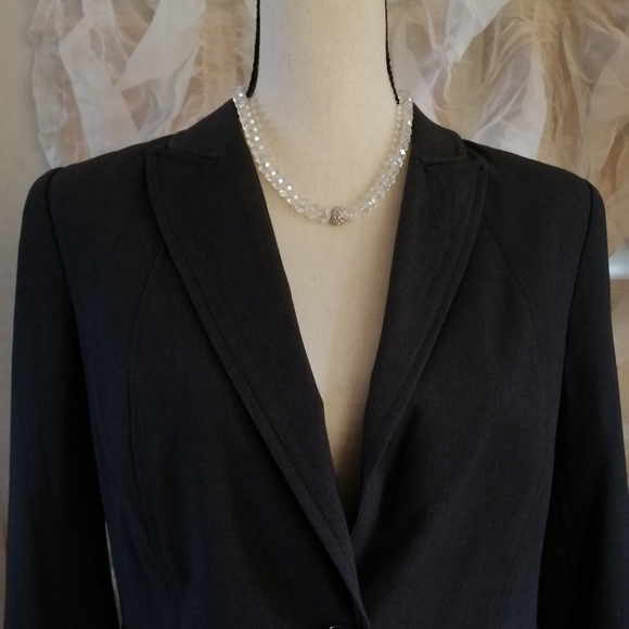 vintage sparkling Faceted ab rhinestone Beads silver tone necklace - Picture 4 of 5